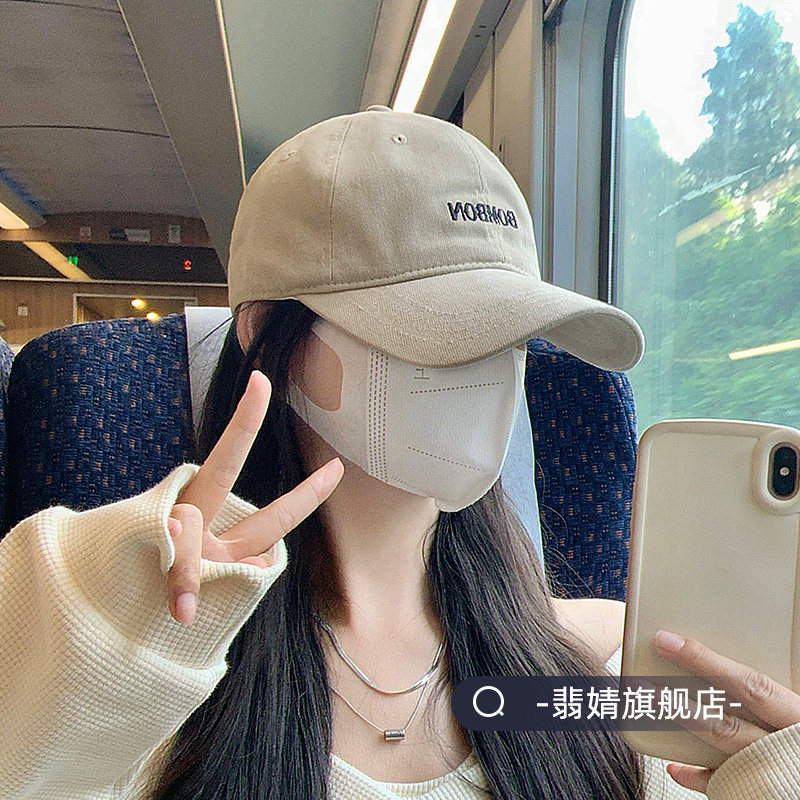 鸭舌帽女款2026新款秋季大头围显脸小棒球帽子遮阳宽帽檐大脸深顶
