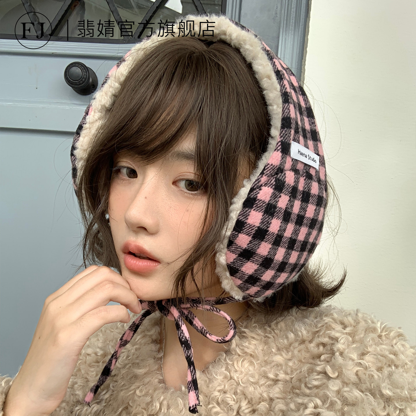 护耳罩女防寒保暖冬耳包骑行防冻毛毛可爱针织耳套毛茸茸耳暖毛绒