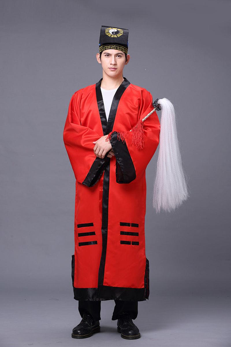 道士服道服道袍长袍套装古装武侠法衣道家衣服太极八卦经衣林正英
