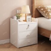 床头柜卧室家用玩具零食储物柜多层多功能桌面收纳柜带锁带抽屉