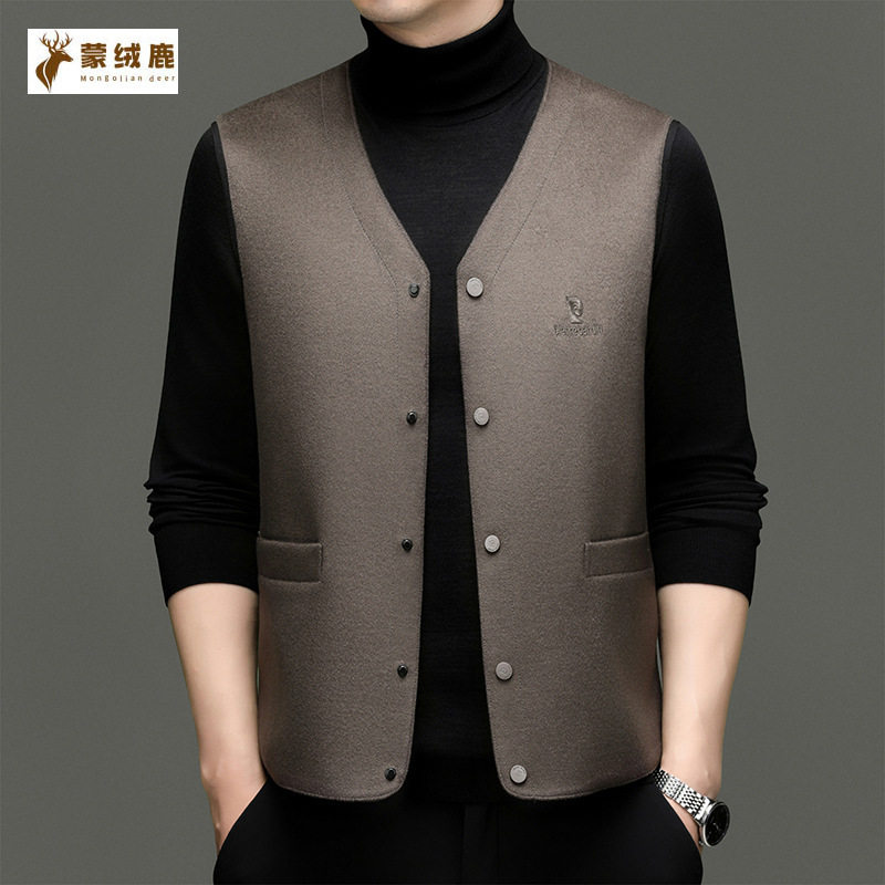 恒源祥羊毛羽绒马甲男士秋冬连帽无袖背心坎肩外套保暖加厚白鸭绒,男装,羽绒马甲,淘宝优惠券,粉丝福利购,淘宝优惠卷