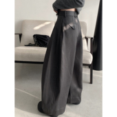 sun柚春夏季 子 裤 廓形态度挺括羊毛混纺 立体裁剪杨桃廓形西装