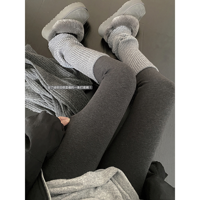 金棉纱线3d立体宽松显瘦打底裤