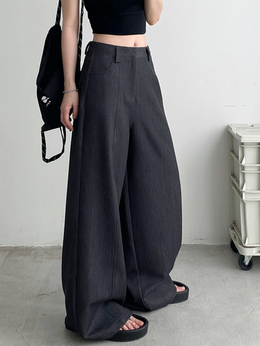 高腰显瘦阔腿裤显高休闲裤女