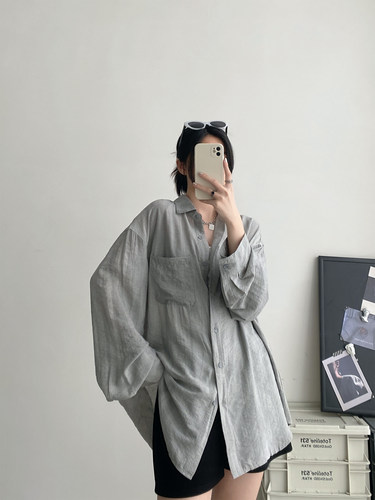 新款夏季长袖衬衫防晒衬衣外套