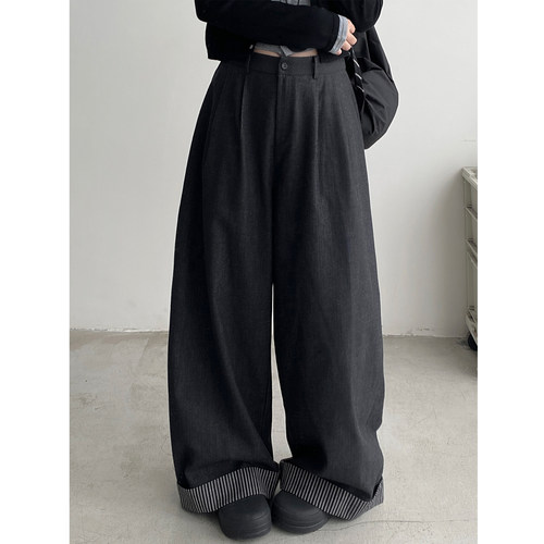 新款宽松休闲裤显高显瘦裤子女