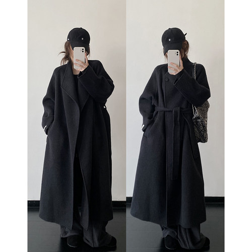 羊毛大衣呢子毛呢外套秋冬装女装
