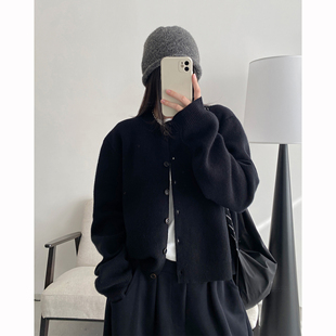 柔软兼顾廓形 针织衫 秋冬季 短款 外套 sun柚 舒适绵毛衣开衫 有型