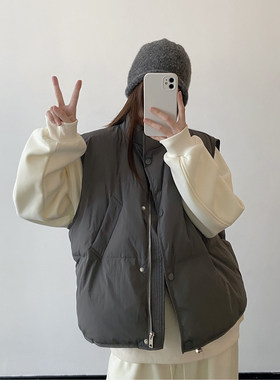 羽绒马甲女款冬季背心马夹外套潮