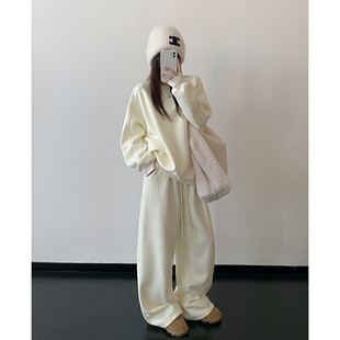 卫衣女款 洋气秋季 新款 时尚 无帽宽松慵懒风加绒外套 休闲爆款 sun柚