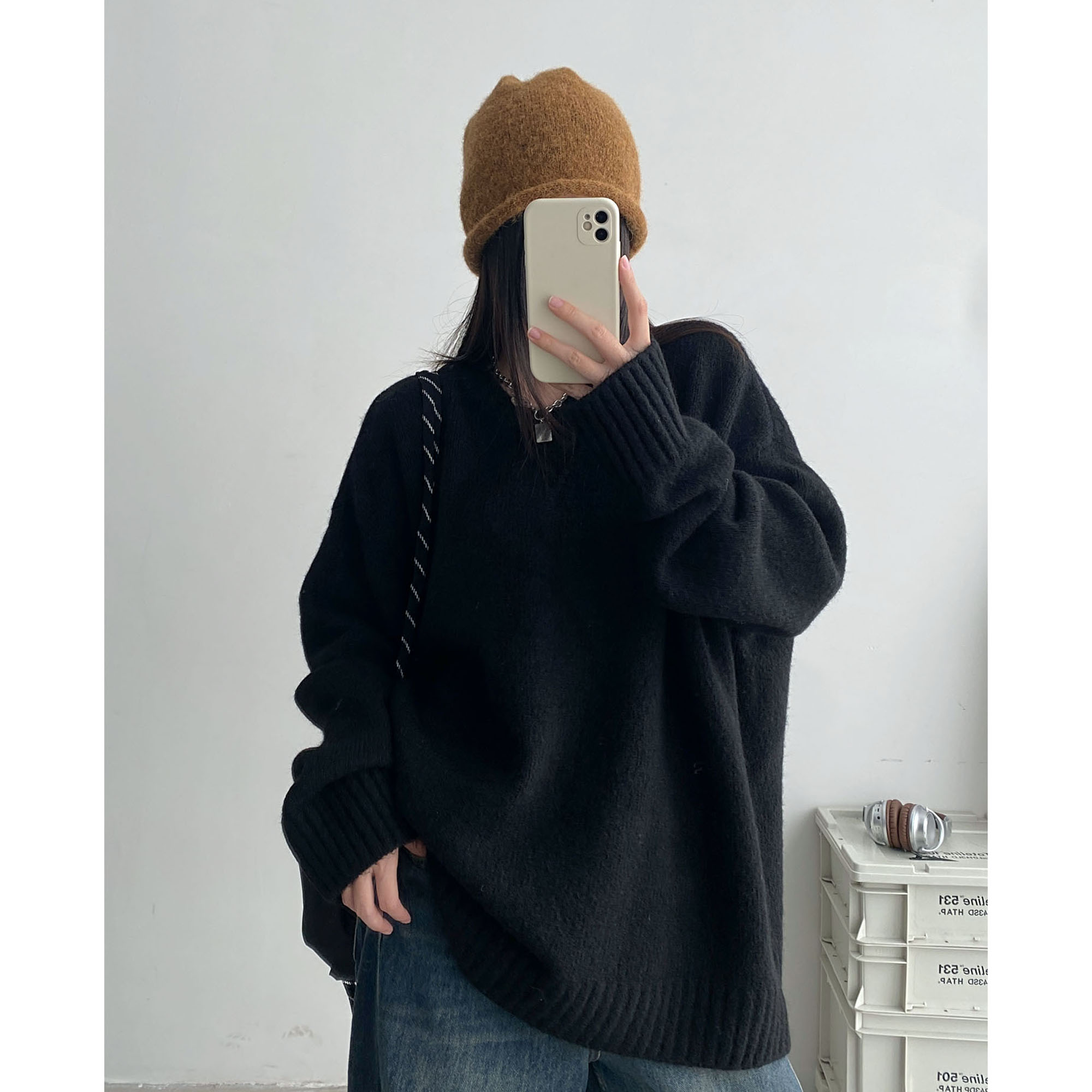 毛衣女冬季针织衫长袖上衣打底衫