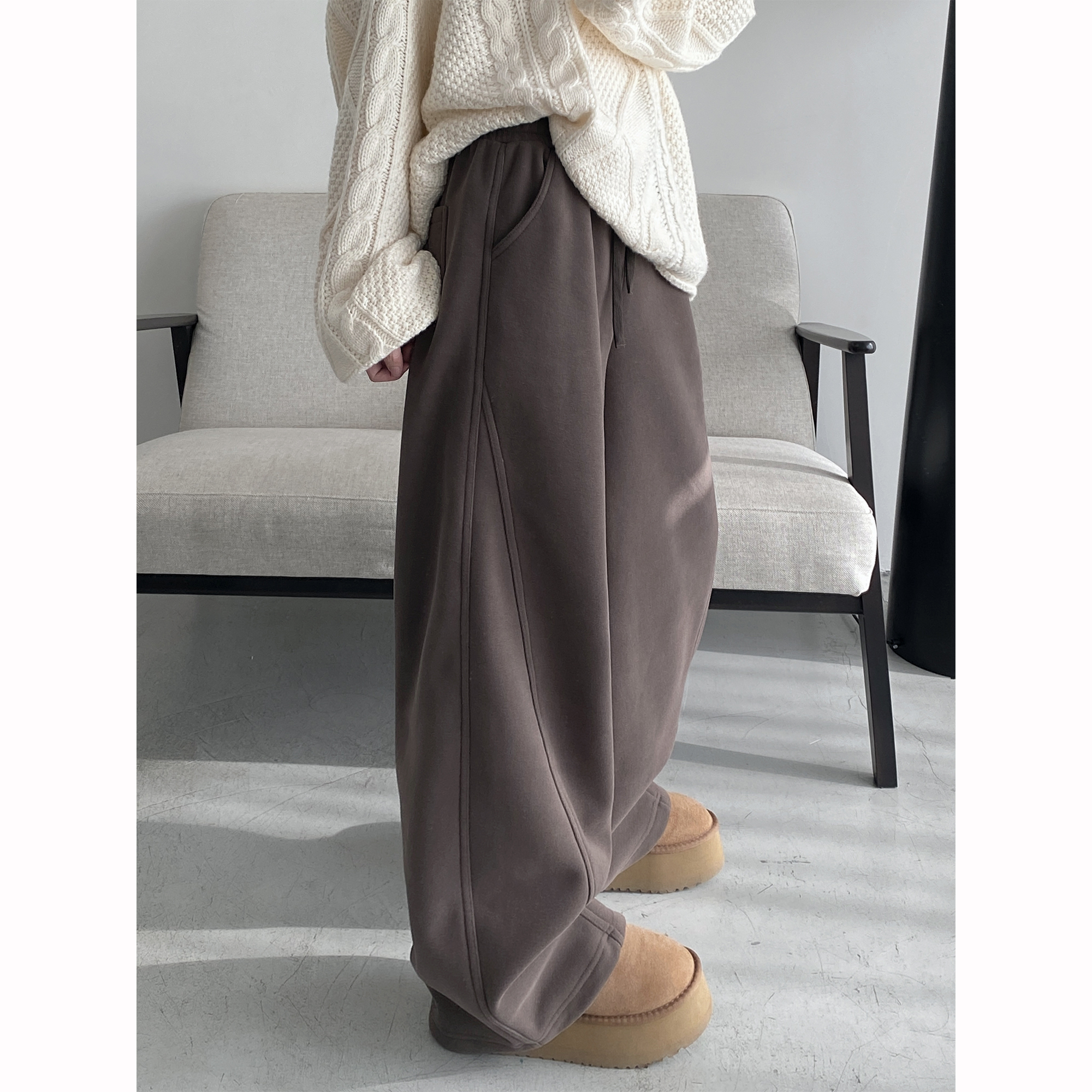 新款宽松休闲裤显高显瘦裤子女