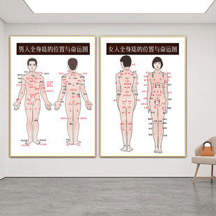 祛痣广告图全身痣挂画男女面痣取痣图片面部点痣宣传图身体痣相图