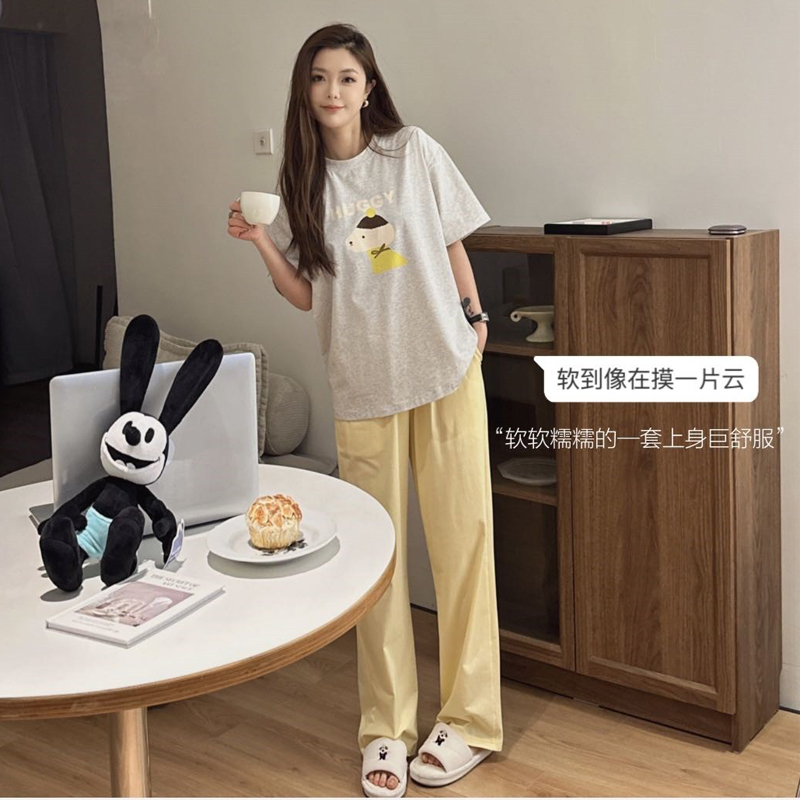 少女夏季薄款透气舒适纯棉睡衣