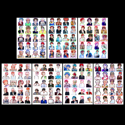 防弹少年团jungkook 金泰亨金硕珍suga rm朴智旻周防水手机笔账贴