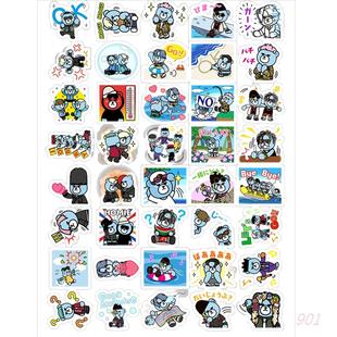 YG熊q版 KRUNK 夏日手机壳笔记本防水贴纸 BIGBANG权志龙