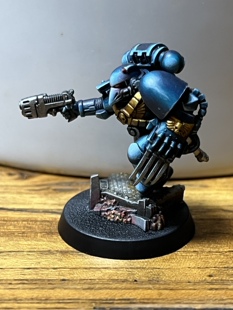 新年特惠 战锤40k 棋子 星际战士 涂装完成品 蓝色版 1枚