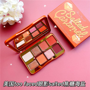 Way焦糖mini海盐姜饼女孩 This 圣诞限量too faced眼影盘8色Born