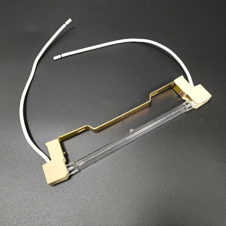 1000w顶式灯管灯座陶瓷灯脚耐高温硅胶长线灯头固定支架2个起包邮