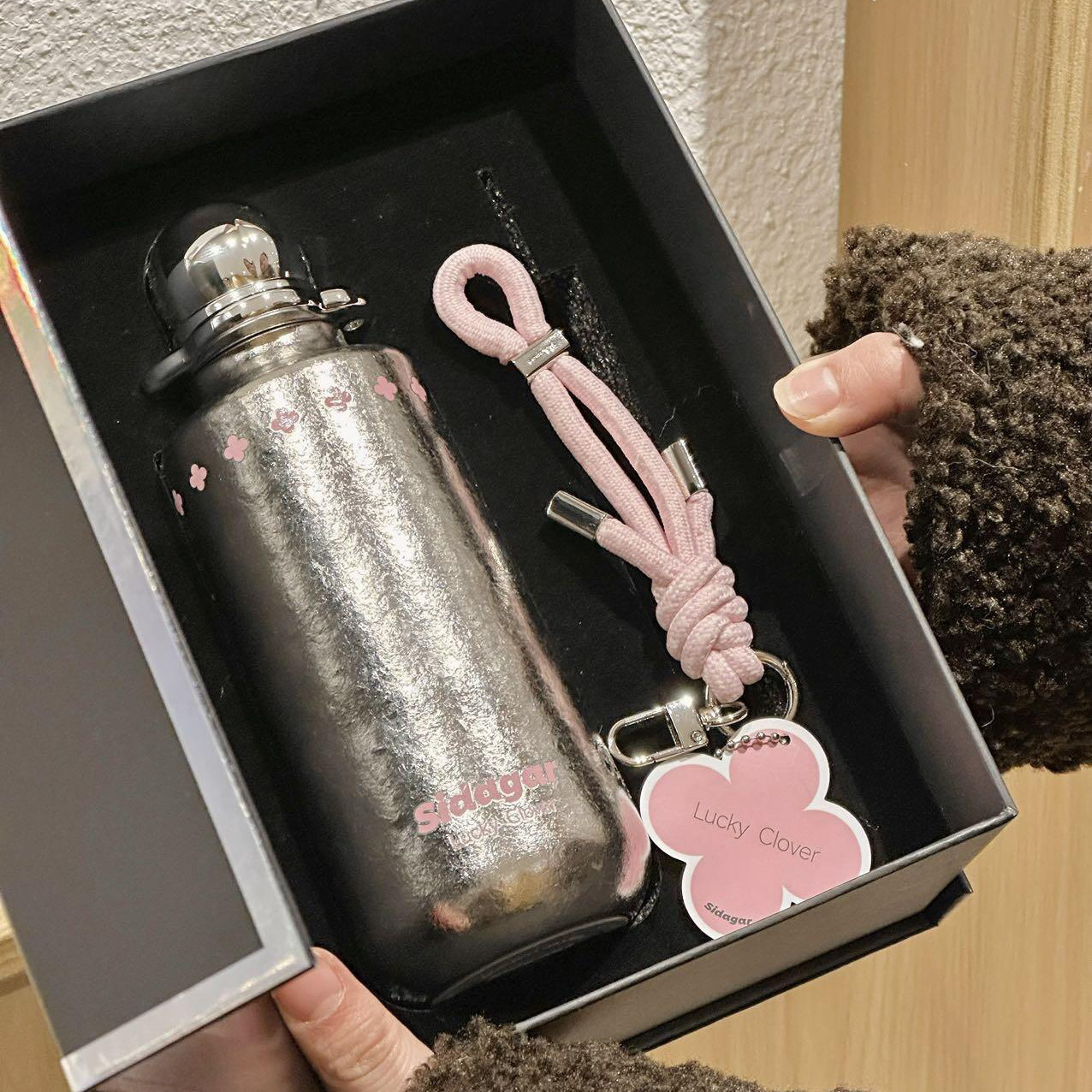 世大家纯钛保温杯带吸管杯女生高颜值水杯子生日礼物送教师老师节图片