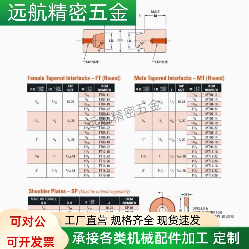 高精密型美制圆锁定位柱FT/MT04-06-08-12-16-11-14-19-22-26