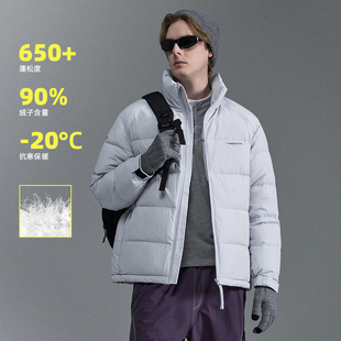 IRA立领短款羽绒服男2025冬季新款加厚保暖宽松休闲外套面包服