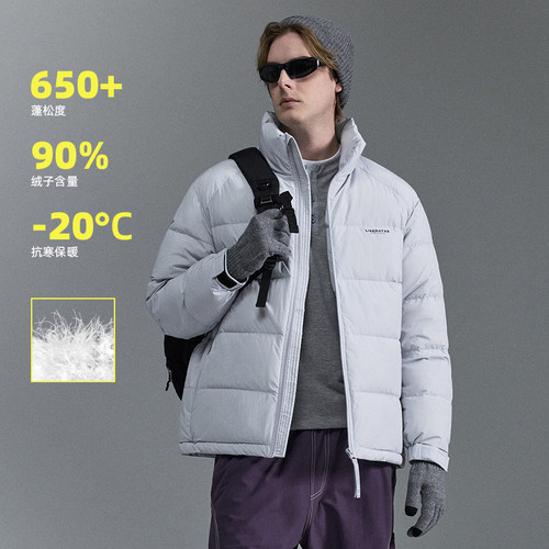 IRA立领短款羽绒服男冬季新款