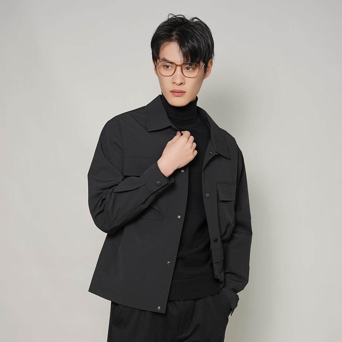 IRA【活动价特惠】春季门店款男士外套翻领工装夹克外套易打理