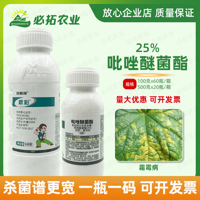 秋彩25%吡唑醚菌酯黄瓜霜霉病药