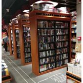 家用儿童钢制木书架图书馆书店单面黑色书籍阅览室简易落地档案架