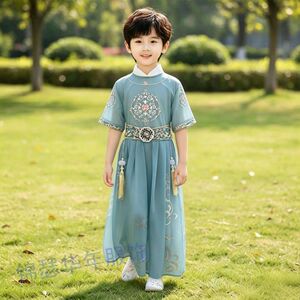 男童汉服夏季薄款2026新款国风儿童唐装小少爷古装男孩新中式古风