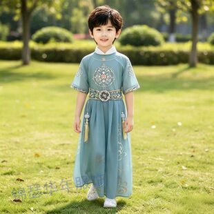 男童汉服夏季薄款2026新款国风儿童唐装小少爷古装男孩新中式古风