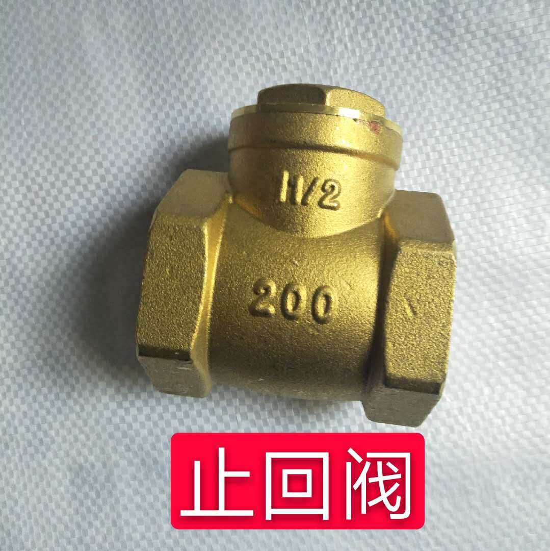 止回阀卧式止回阀逆止阀 单向阀 铜止回阀4分 6分 1寸1.2寸 DN50