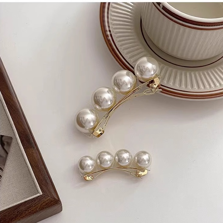 2024新款珍珠发夹小号半扎发