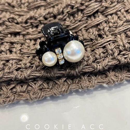 珍珠发夹女高级感公主头侧边