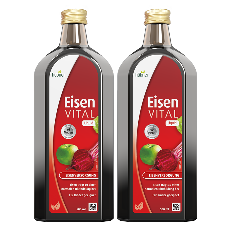 進(jìn)口德國(guó)鐵元素Eisen補(bǔ)鐵氣血女孕婦Huebner紅鐵口服液500ml2瓶