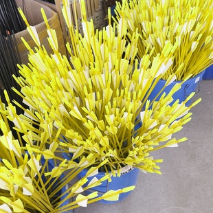 荧光黄玻纤箭弓箭箭支反曲直拉弓箭射击配件户外射箭玻璃纤维箭杆