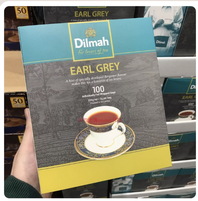 深圳开市客 斯里兰卡Dilmah/迪尔玛伯爵茶红茶茶包2g*100条 200克