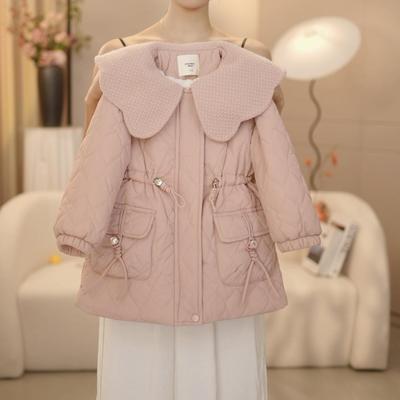 女童秋冬加绒加棉外套新