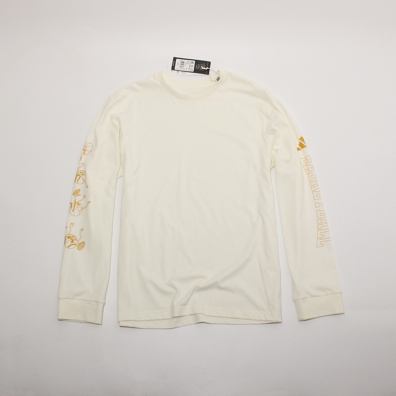 阿迪达斯男运动休闲圆领长袖T恤