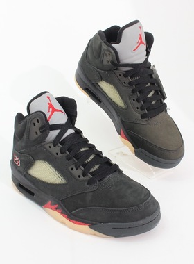 NIKE耐克女AIR JORDAN 5 RETRO GTX防水AJ5黑红休闲篮球鞋DR0092