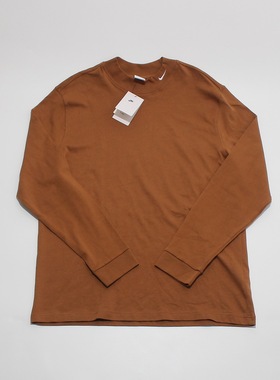 XL码NIKE耐克男装圆领半高领套头衫打底全棉长袖T恤DX5869-270