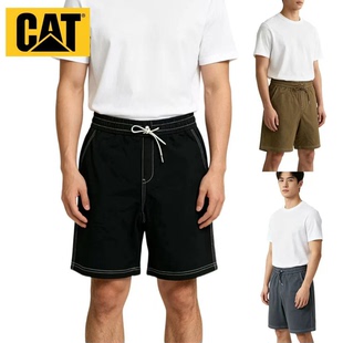 CAT卡特潮流男裤系带松紧舒适运动休闲短裤CP1LPX55331