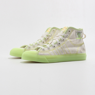 潮流板鞋 ADIDAS三葉草休閑鞋 女NIZZA高幫經典 帆布鞋 FW8351 GX2706