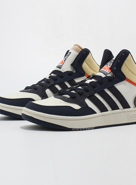 清仓36.5码ADIDAS潮流NEO女鞋HOOPS 3.0 MID高帮休闲板鞋HP6911