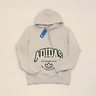 ADIDAS三叶草潮流男装 卫衣JE3481 连帽全棉运动休闲大LOGO套头衫