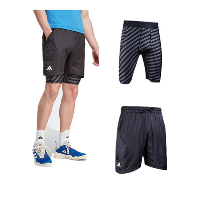 ADIDAS阿迪达斯男子美国硬地大满贯系列二合一网球运动短裤IB5493