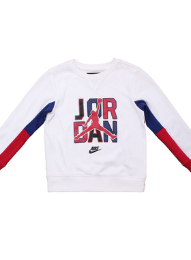 JORDAN耐克NIKE男中小童圆领篮球运动休闲套头衫卫衣DR8339-100