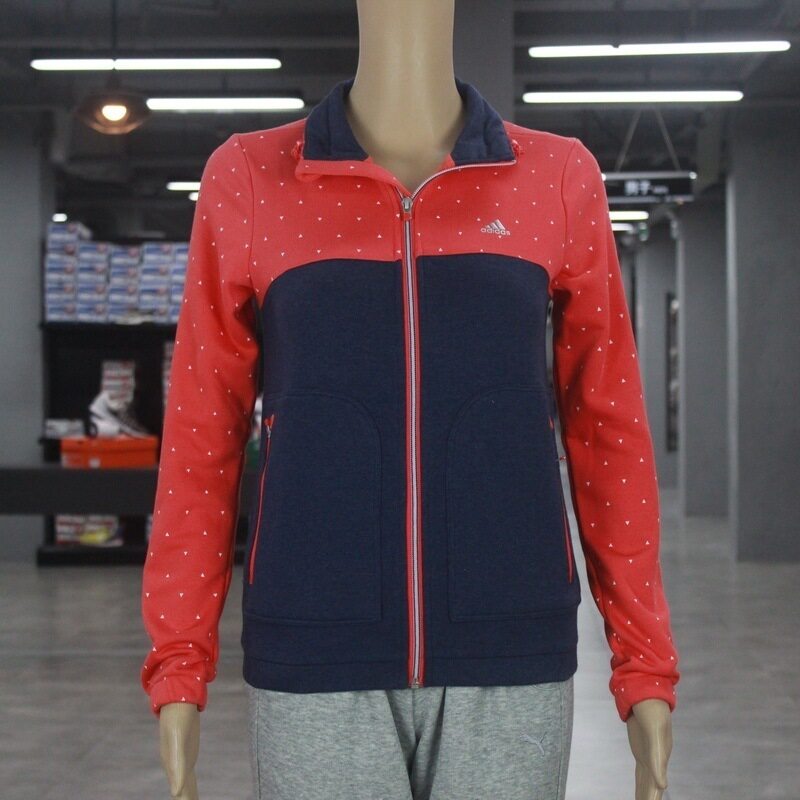 断码清仓 ADIDAS 女子立领茄克 波点拼接开衫运动休闲外套 S14162在类目 运动服/休闲服装, 运动卫衣/套头衫中 - 来自Buy2taobao.com提供专业的淘宝代购服务