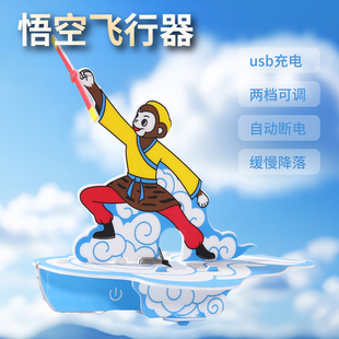 悟空飞行器儿童电动飞机户外拼装航模模型泡沫充电玩具起飞滑翔机
